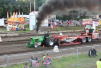 Tractor Pull in County Fair