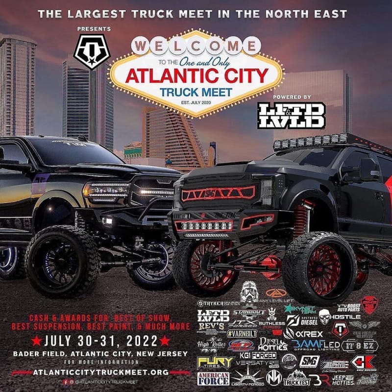 Atlantic City Truck Meet Registering, Sponsors & Location Dump Truck