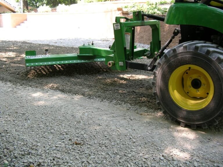 Titan Attachments 4 Landscape Rake For Compact Tractors Dump Truck